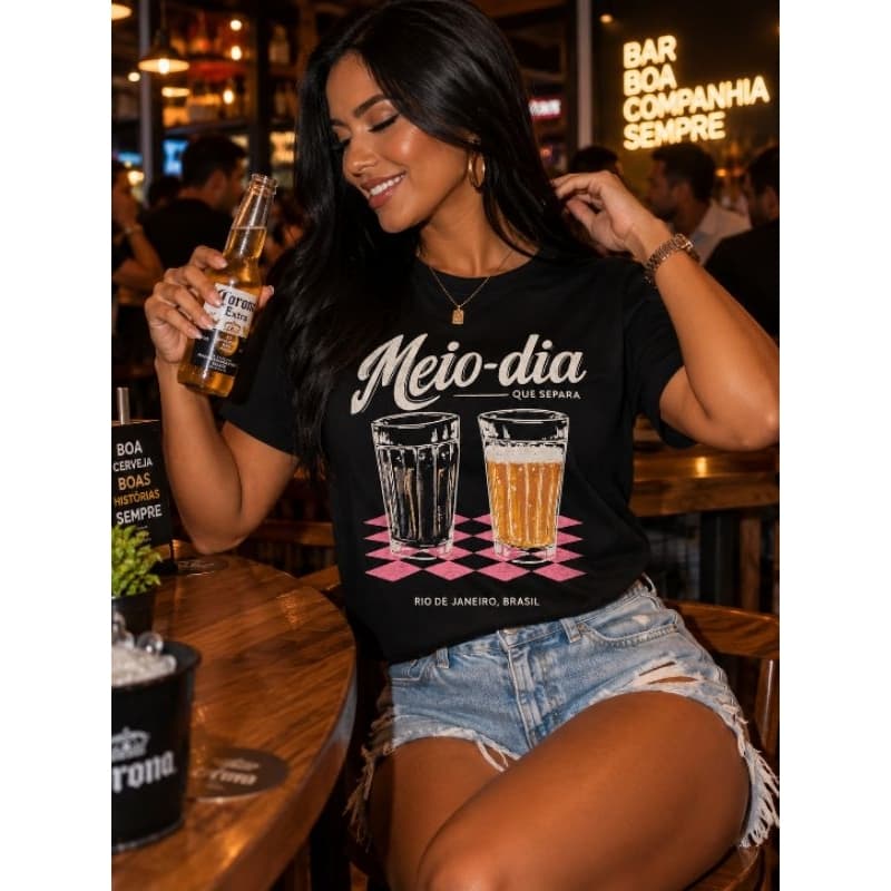 CAMISETA FEMININA 100% ALGODÃO ESTAMPA INSPIRAÇÃO FARM BLUSA DE MALHA ESTAMPA EM DTF BRASILIDADES FRASES