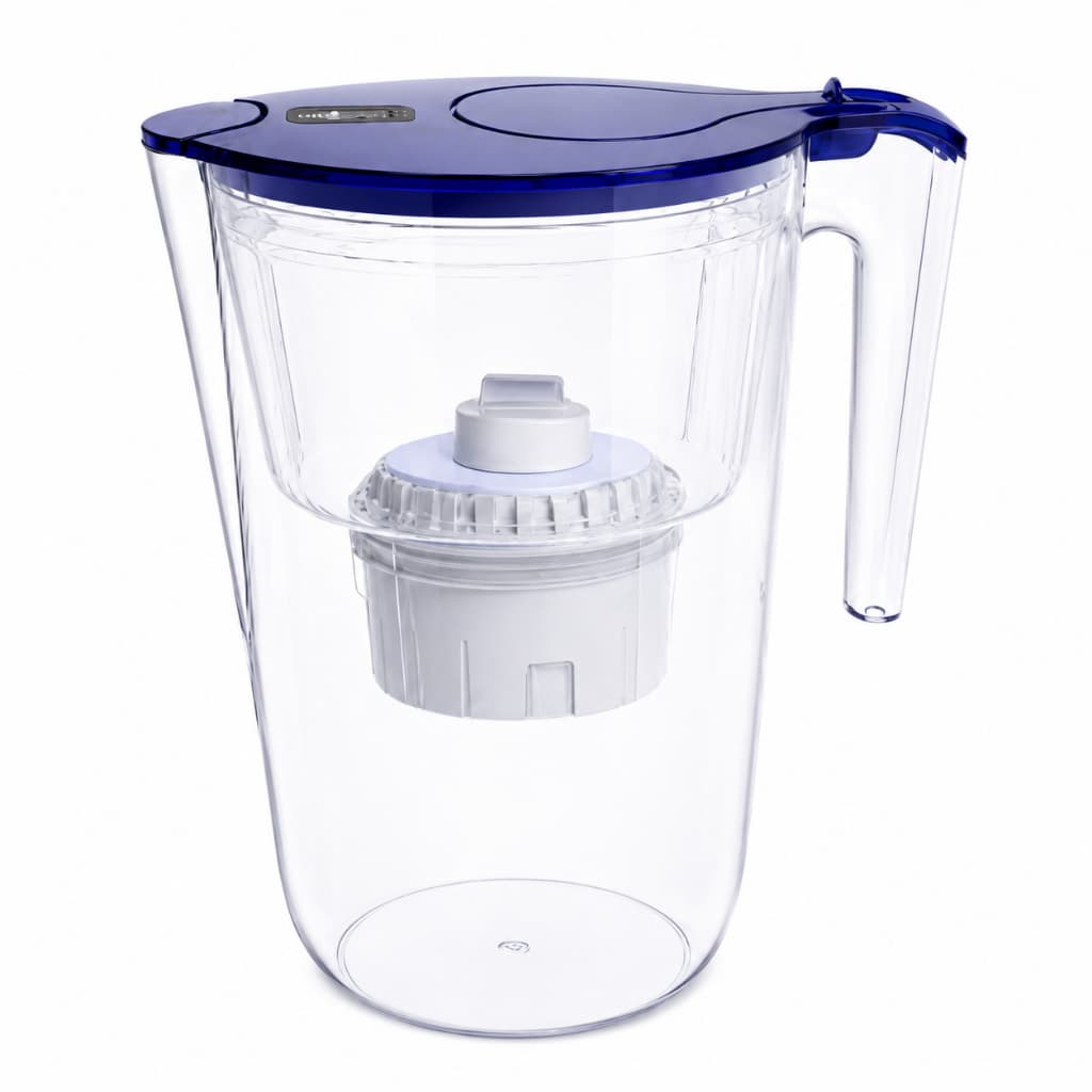 Jarro de Água 4,2L com Filtro, Temporizador e Cartucho de Substituição – Material ABS de Grau Alimentício