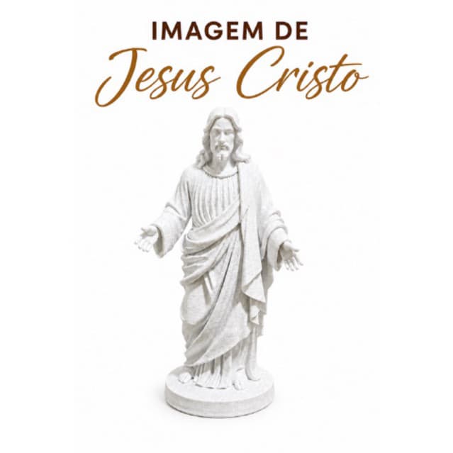 Imagem de Jesus Cristo em 3D Decorativa Fé e Proteção para Casa