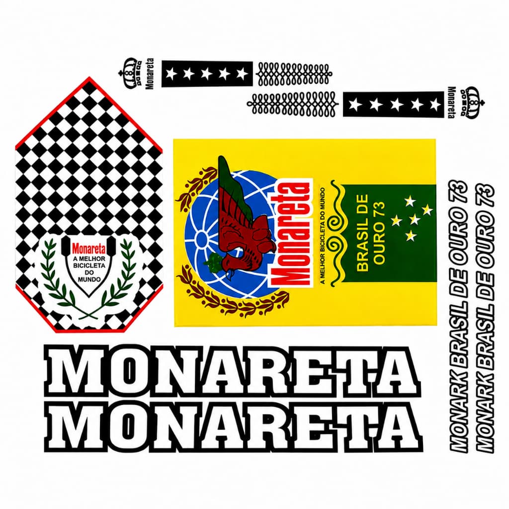 Adesivo Bicicleta Monark Monareta 1973
