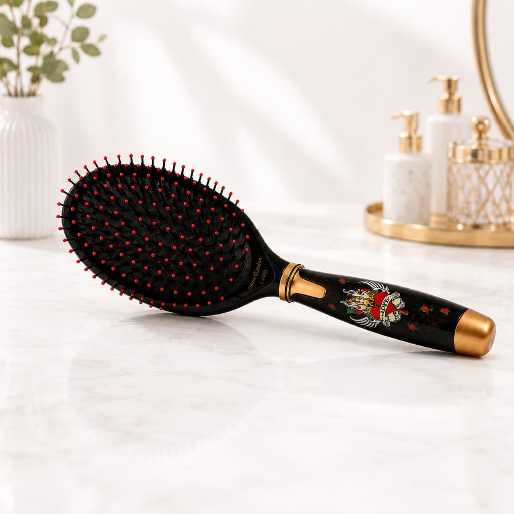 Escova Profissional Térmica com Cerdas Duplas Alisadora Modeladoras Profissional LVPD Luxo