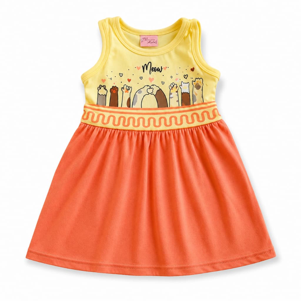 Vestido Infantil Verão Duduka Estampado Luxo Blogueirinha Alcinha