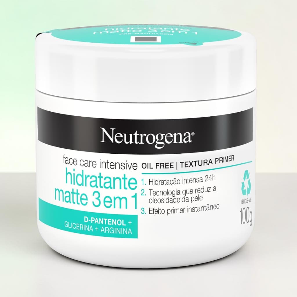 Neutrogena Hidratante Facial Matte 3 em 1 Face Care Intensive