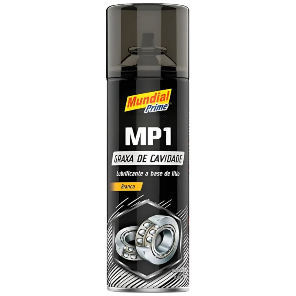 Graxa Spray Branca DE CAVIDADE Lubrificante Mundial Prime 100ML - Resistente a 180°C e à Água do Mar
