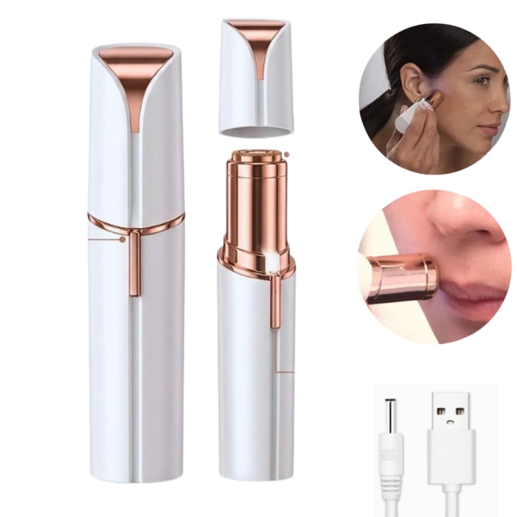Depilador de Pelos Facial Elétrico Recarregável Rosto LMF1112