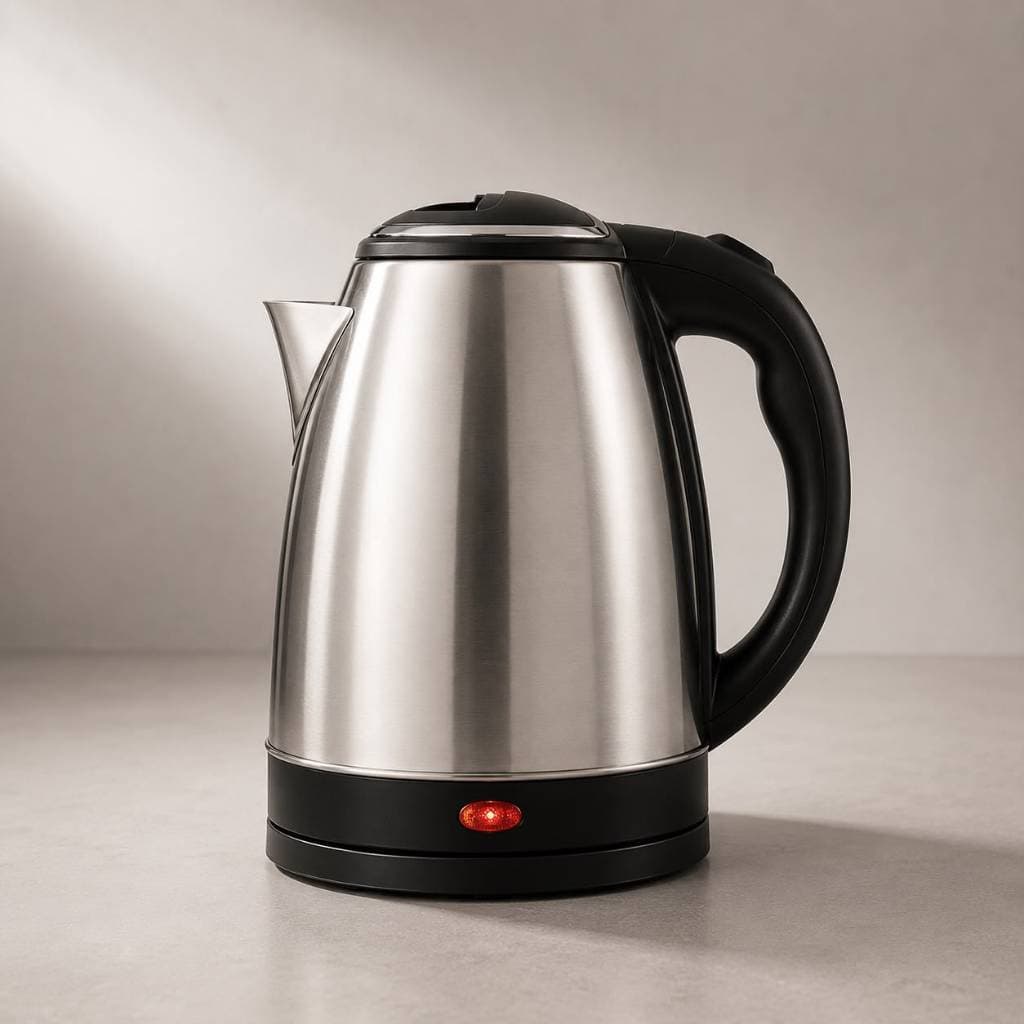 Chaleira Elétrica Inox 1,8L - 110V/220V - Ferve Rápido - Desligamento Automático