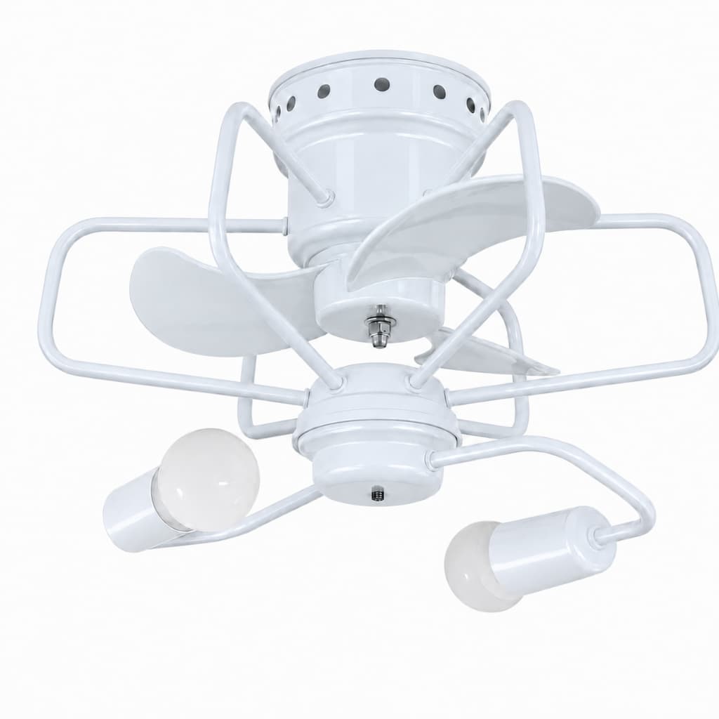 Ventilador de Teto Potente Branco com Chave Rotativa 110v 220v