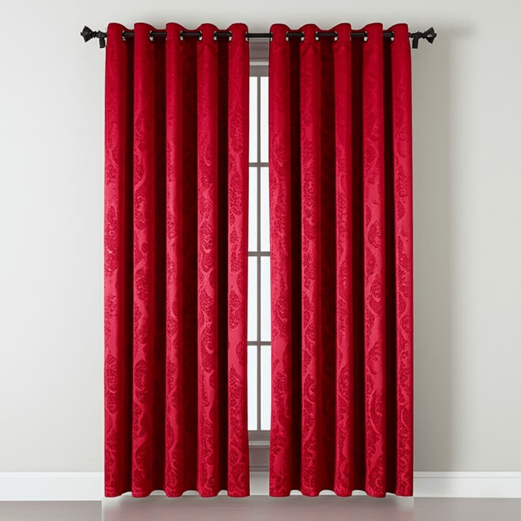 Cortina Jacquard de 2,80 metros pra sala e quarto com ilhós tecido premium