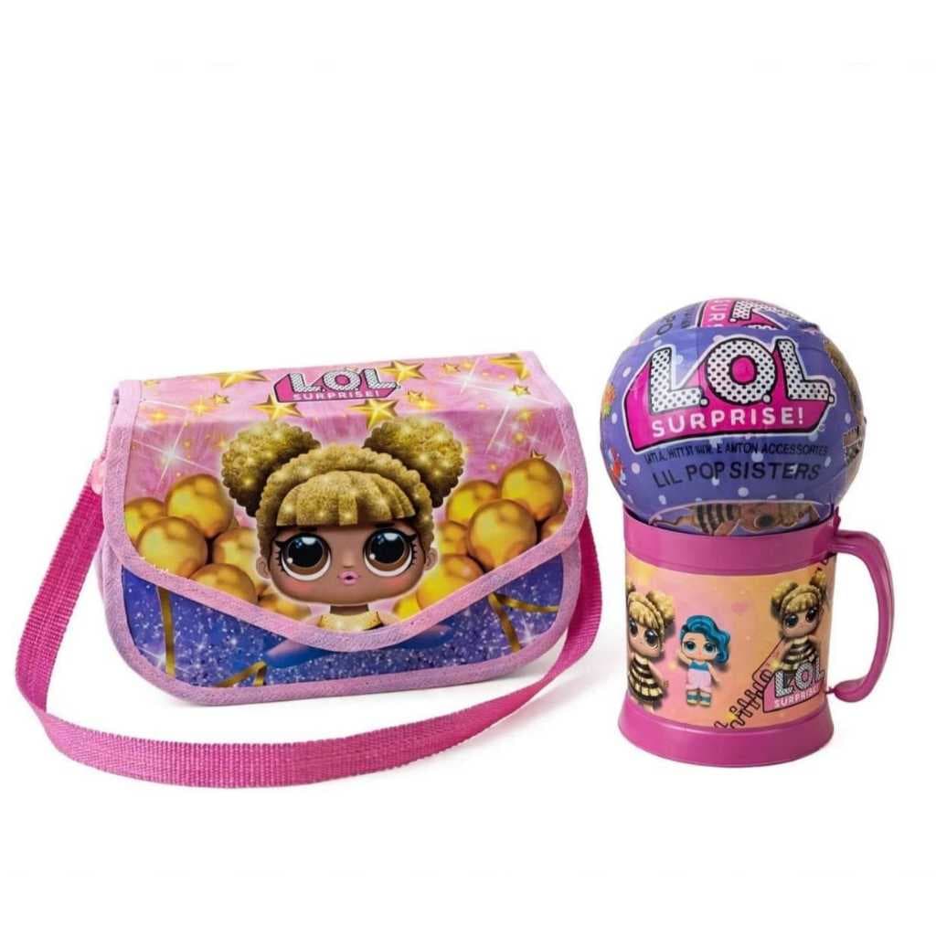 Brinquedo Kit Lol Surprise Boneca + Bolsa + Caneca