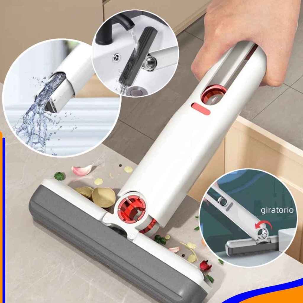 Rodinho De Pia Cozinha Rodo Mini Mop Magico Limpa E Seca - Retrátil E Pendurável