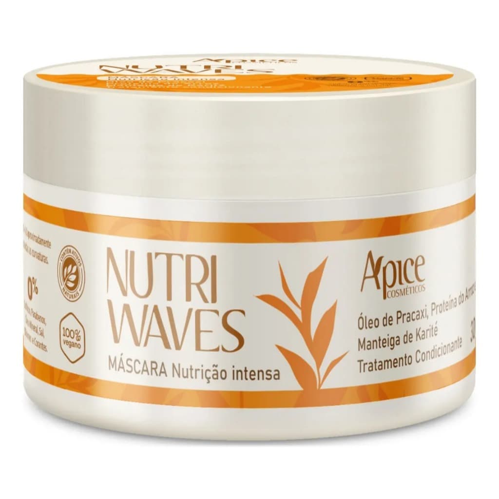 Máscara Apse Nutri Waves Nutrição Intensa 300g - Hidratação Profunda e Brilho Intenso
