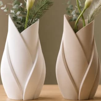 Vaso Decorativo Folha 15cm para Plantas e Suculentas – Vaso de Mesa Moderno