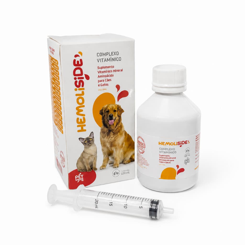 Hemoliside Suplemento Anemia Cães Gatos Desnutridos Doentes Aumenta Produção Hemácias