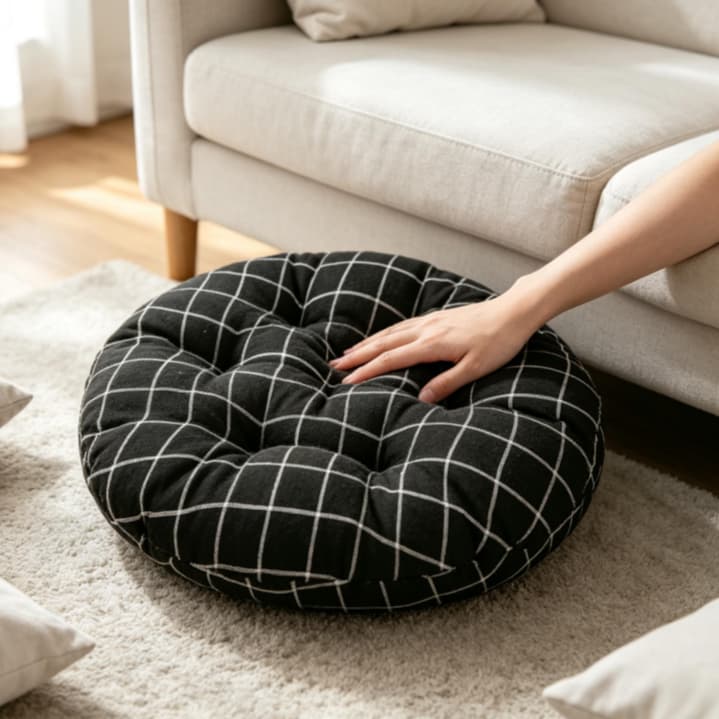 Futon Redondo Oxford 40cm Multiuso para Cadeira, Sofá, Cama de Gato e Cachorro, Envio Rápido