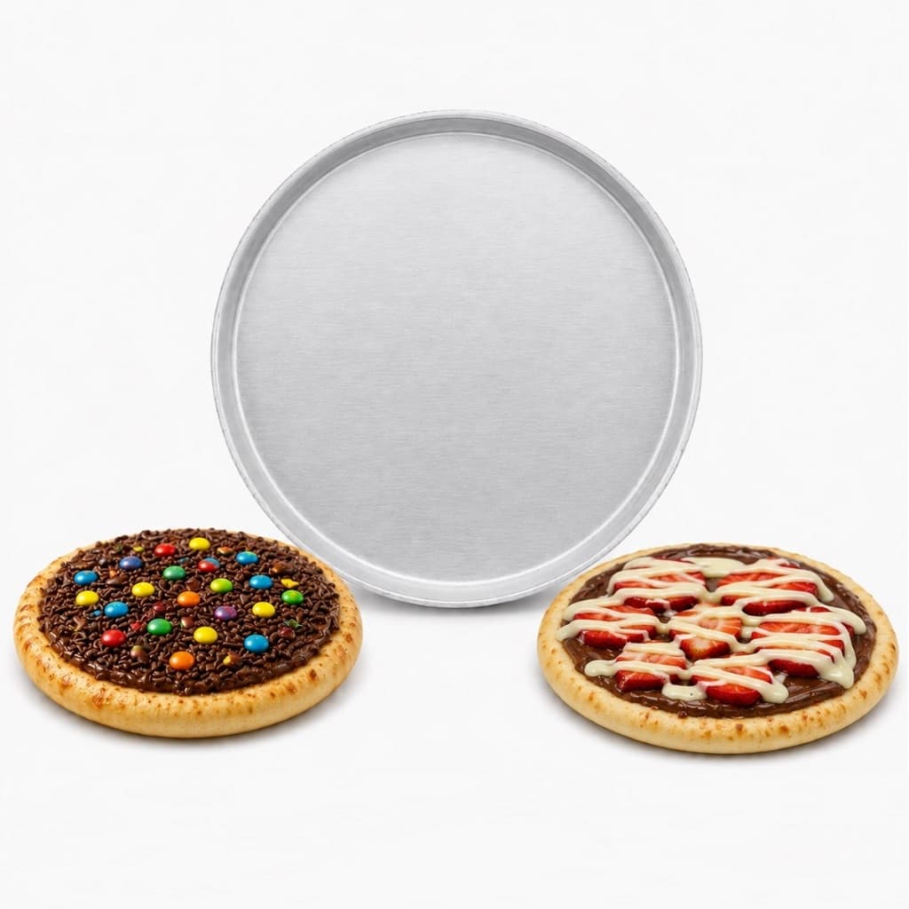 Assadeira Para Pizza Broto 25Cm De Alumínio Leve Reforçado