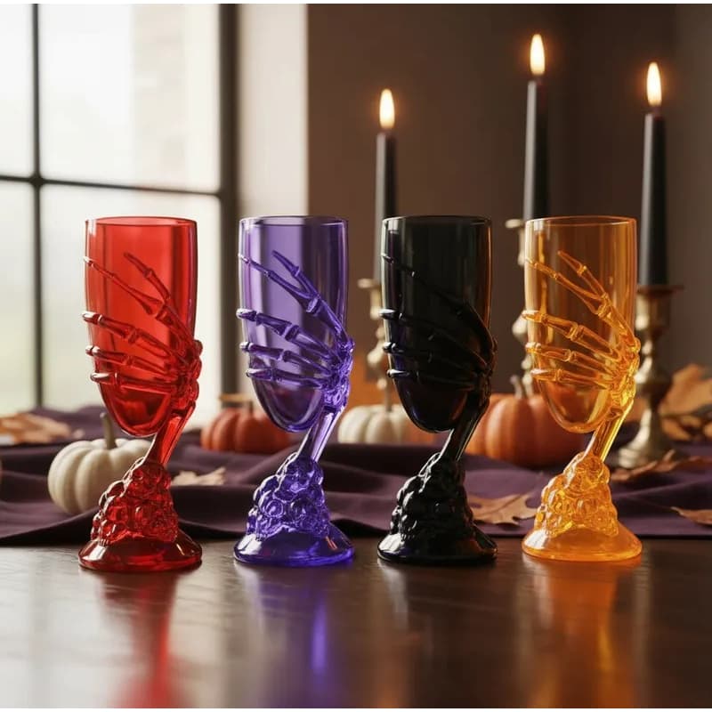 Taça Mão De Esqueleto 200Ml Halloween