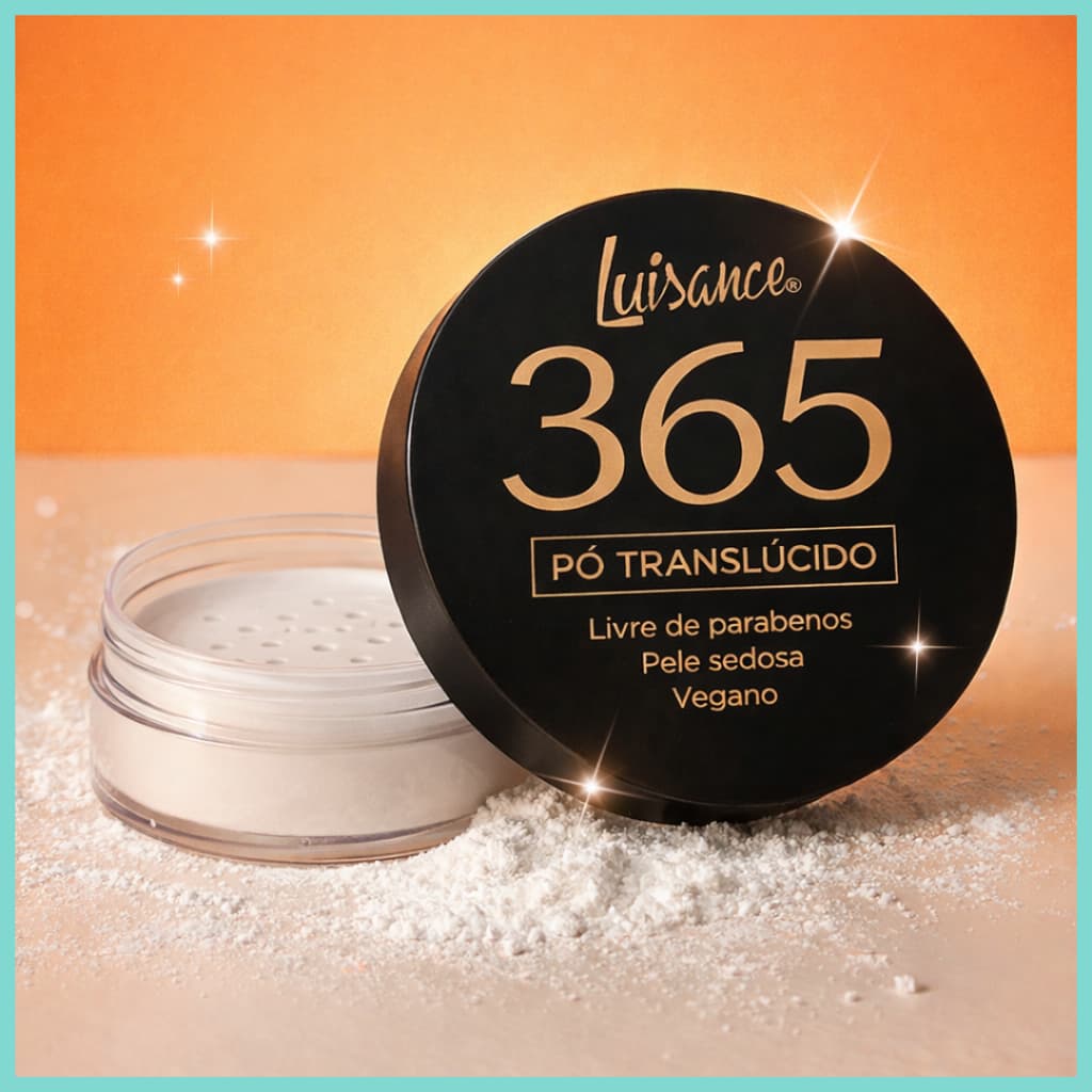 Pó Translúcido Luisance 365 Vegano Livre de Parabenos Acabamento Sedoso