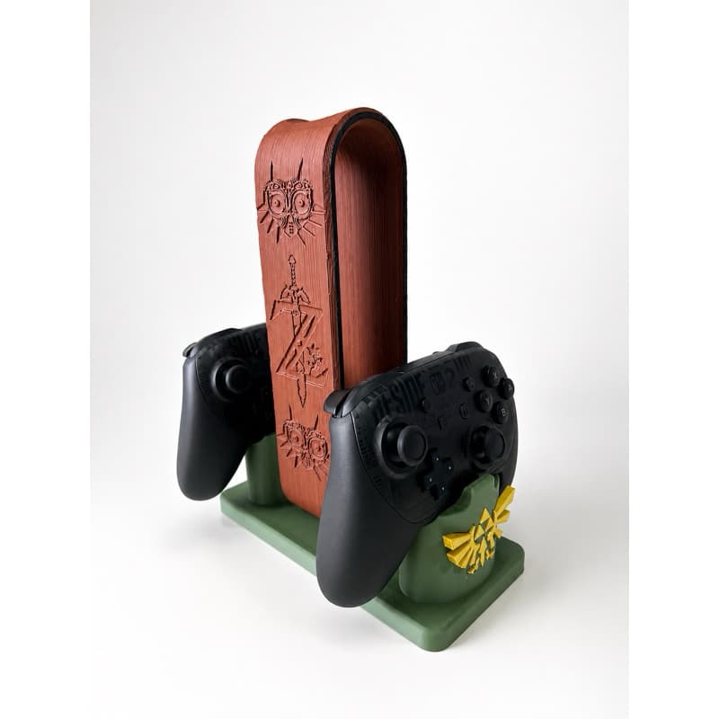 Suporte Controle E Headset para 2 controles Zelda Xbox, Playstation 5, Switch PRO