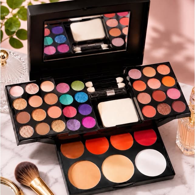 Kit Estojo De Maquiagem Completo Profissional paleta de maquiagem