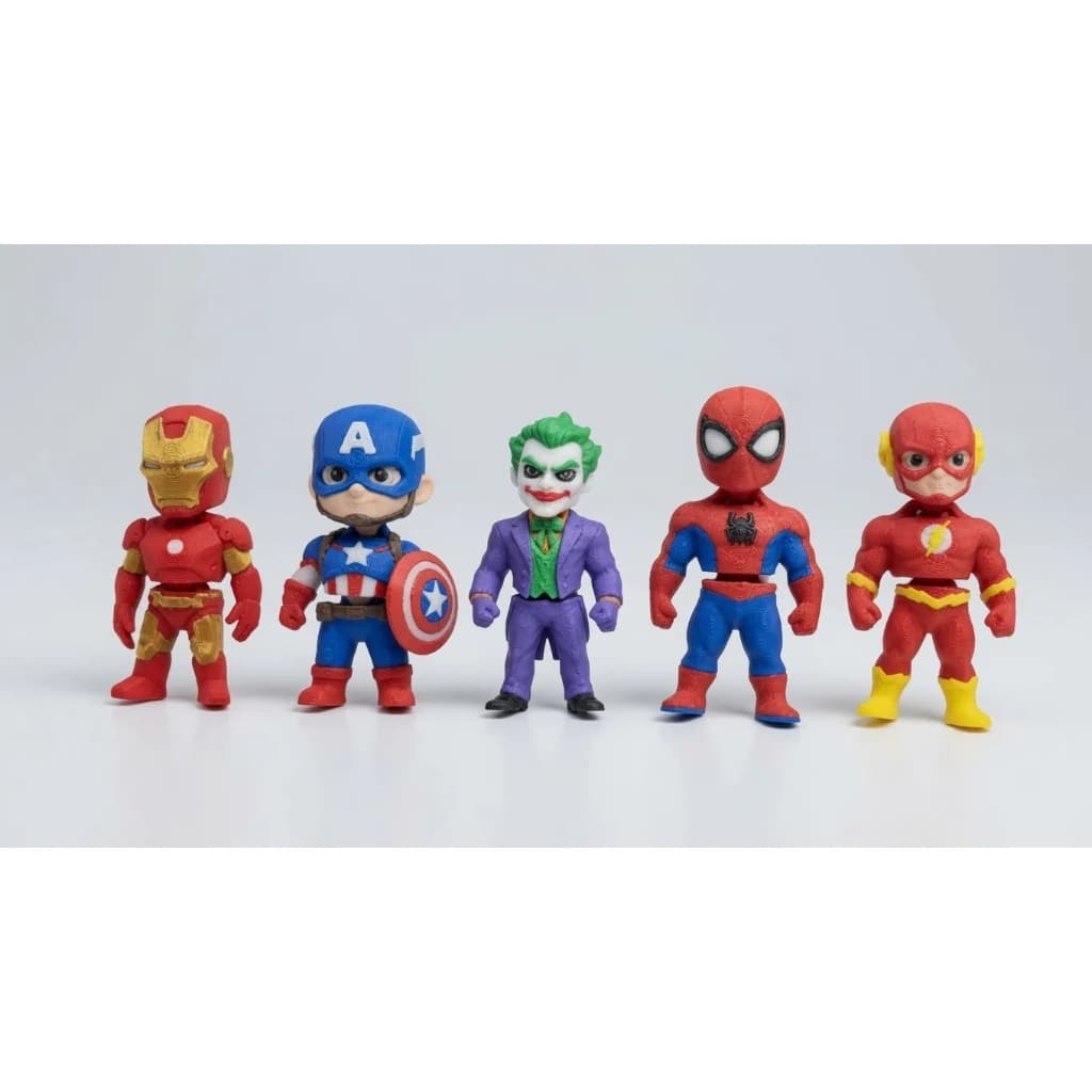 Chaveiro Articulado 3D Super Heróis Boneco Flexível Colecionável Presente Criativo