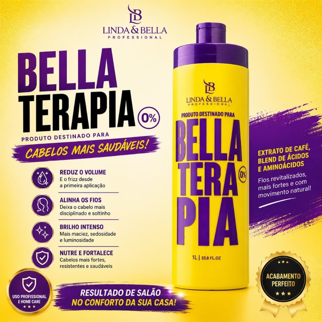 Progressiva Bellaterapia 1L - Orgânica e Sem Formol