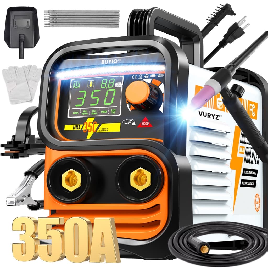 Soldadora Inversora 350A MMA/TIG Proteção Anti‑Choque VRD para Soldagem Doméstica e Profissional