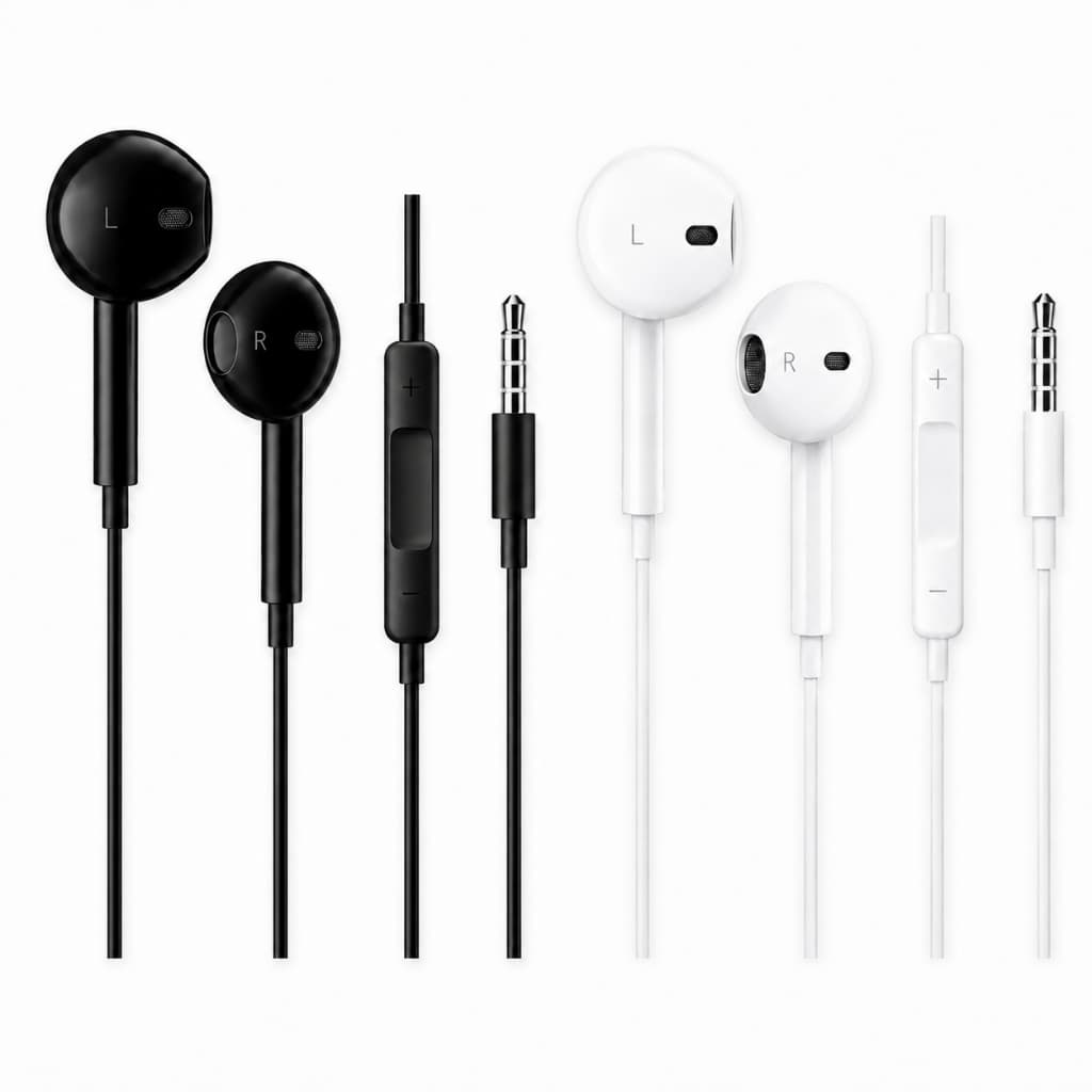 Kit 2 Fones De Ouvido Com Fio E Microfone P2 Com Microfone