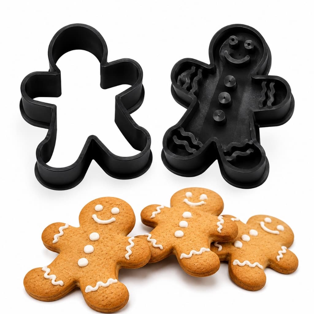 Forma Plástica Molde Cortador Para Biscoito Bolo Boneco