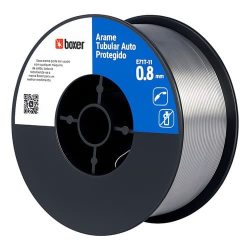 Arame Para Maquina De Solda Mig 0,8mm Boxer 1kg Uso Sem Gás