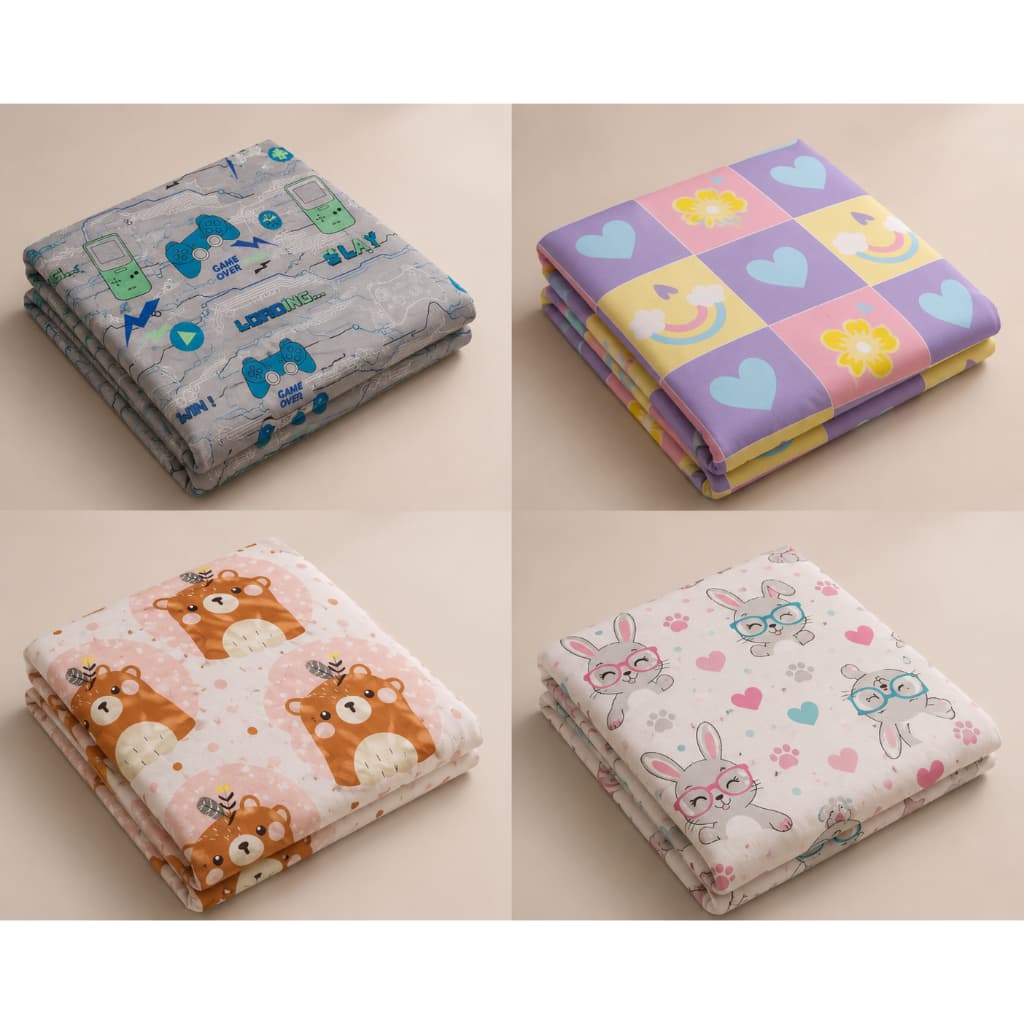 Lençol Infantil Solteiro Microfibra Estampa Para Menina e Menino Diversos Cama Solteiro