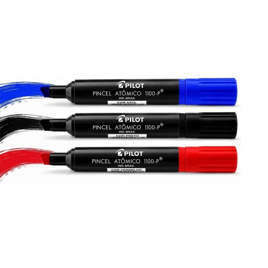 CANETÃO PILOT PINCEL ATÔMICO 1100-P MARCADOR RECARREGAVEL TINTA PERMANENTE