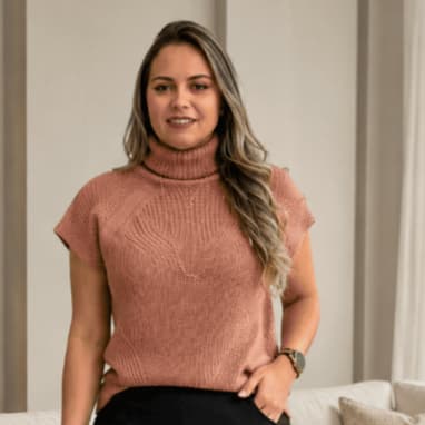 Blusa Feminina de Tricô Gola Boba Tricot Outono Inverno Estilosa Elegante