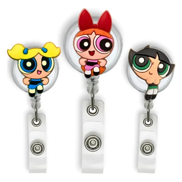 Porta Crachá Retrátil Yoyo Enfermagem Meninas Super Poderosas