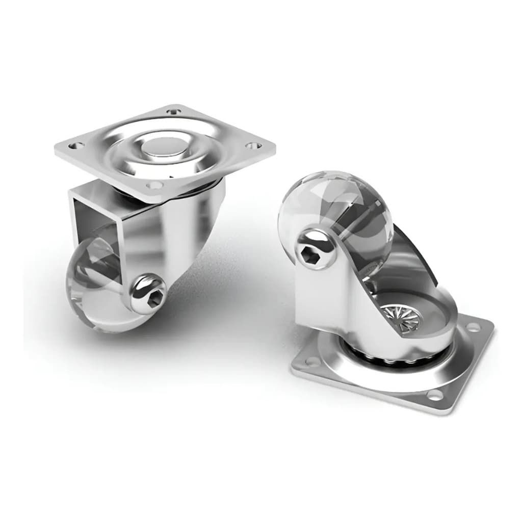 Kit Rodízio Gel 75mm Roda Giratória Com ou Sem Trava - Jomarca