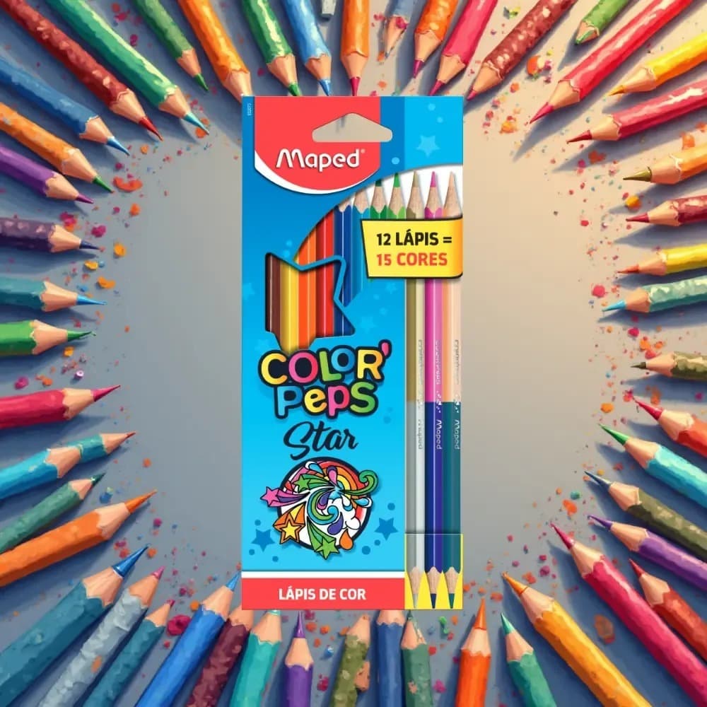 LAPIS DE COR MAPED 12 LAPIS 15 CORES