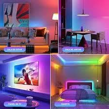 Fita de LED RGB Colorida 5m Com Controle e Fonte Bivolt Decoracao