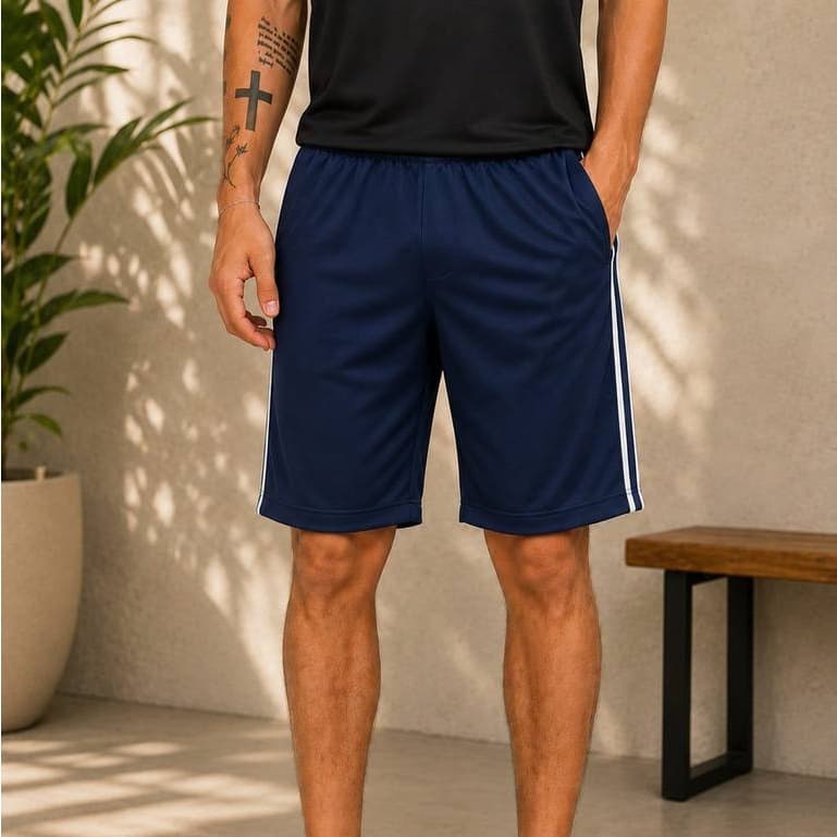 Bermuda Masculina Esportiva Para O Dia A Dia Com Cadarços Internos Ajustáveis