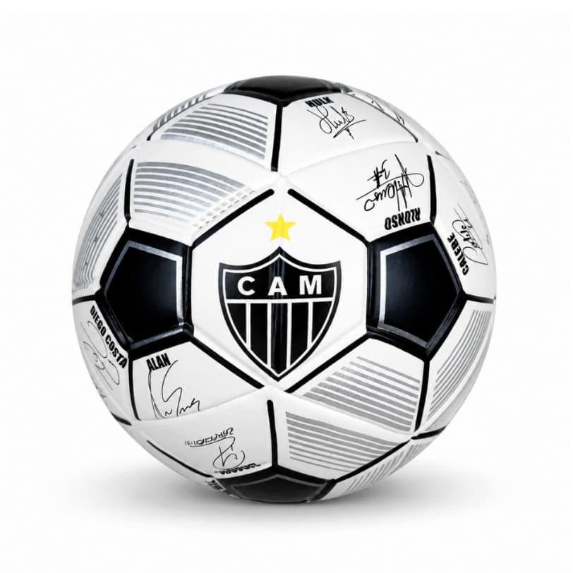 Mini Bola De Futebol De Campo Atlético Mineiro Assinaturas - Oficial