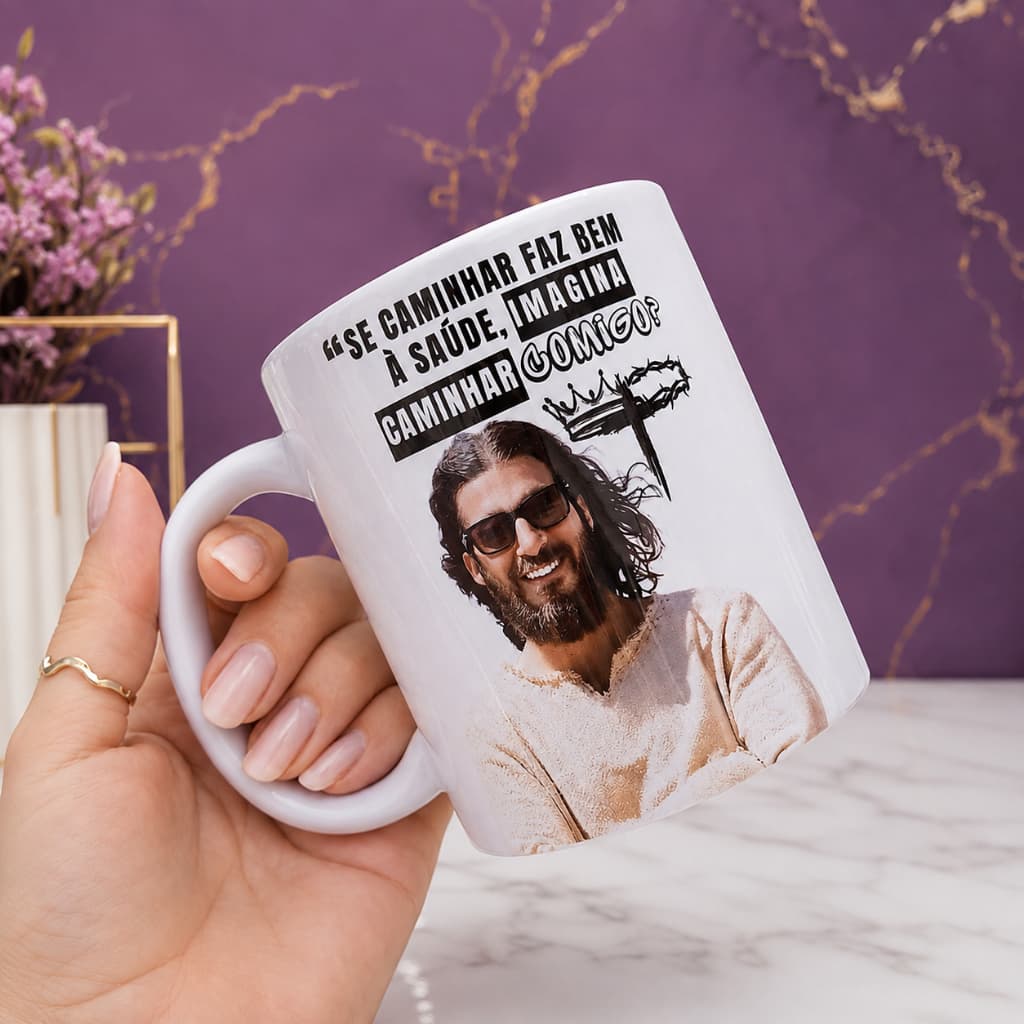 Caneca de Porcelana "Sermão na Caneca" - The Chosen, Caneca Personalizada 325ml