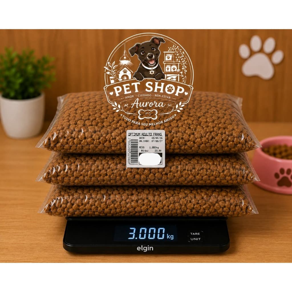 3kg Ração Optimum Gato Adulto Sabor FRANGO A GRANEL