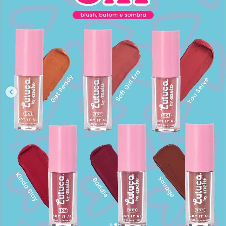 Blush Batom e Sombra Got It All Luluca by Ruby Rose RR-M1007