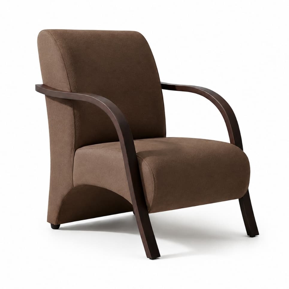 Poltrona Cadeira para Quarto Sala Salão Beleza Decorativa Suede Confortavel Moderna Ideal para Leitura Macia Resistente