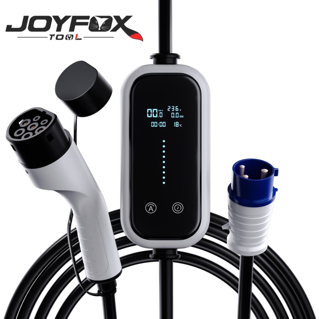 JOYFOX Carregador Portátil Para Carro Elétrico 3,5kw 16a Para Veículos Elétricos Tipo 2 220 V/110 V, Universal, Ip65 Cab