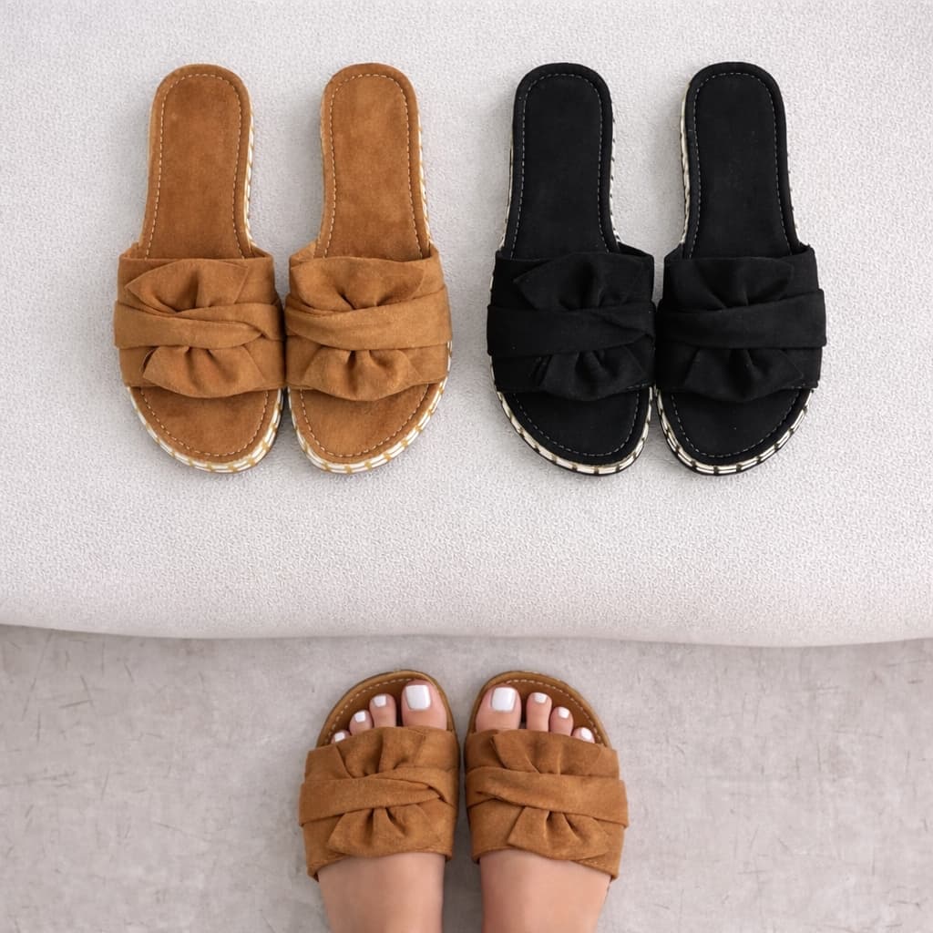 Sandália Anabela Feminina de Laço Solado em Corda Moda Papete Birken Confortavel Bela Macia Verão AU 115
