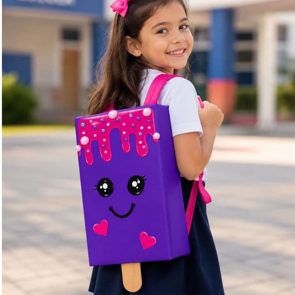 Mochila Maluca PICOLÉ Infantil 40x24cm l Já Pronta