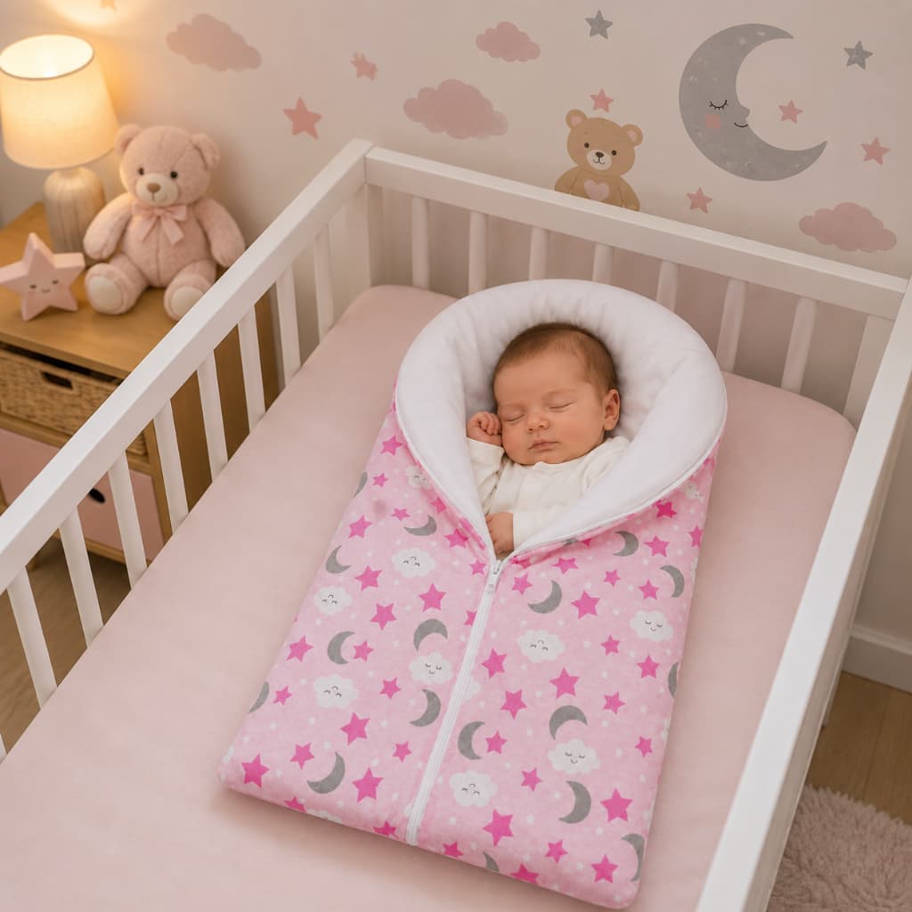 Saco De Dormir Bebê Recém Nascido com ziper menino e menina