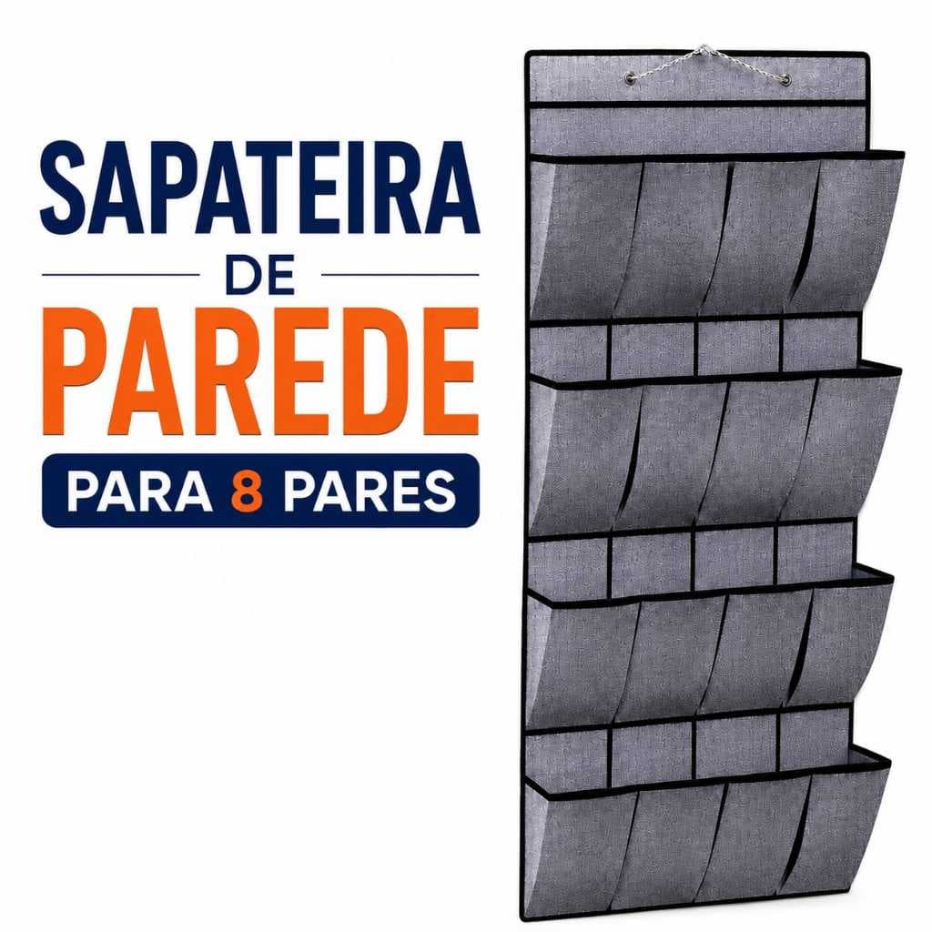 Sapateira Suspenso de Porta Organizador Multiuso Divisória Vertical