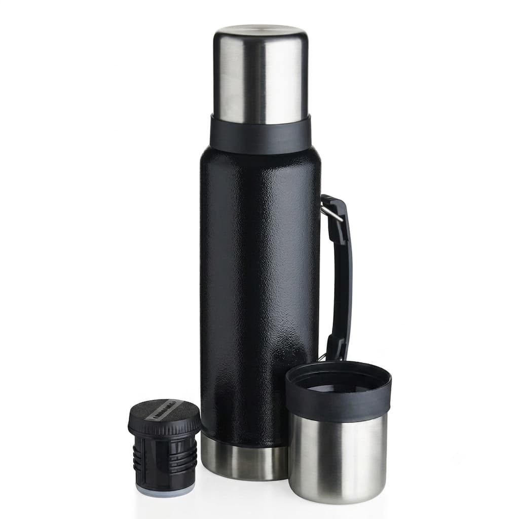 Garrafa Térmica Grande 1,4 Litros Inox Para Café Chá & Sucos Quente Por 12h ou Frio Por 22h Oportunidade