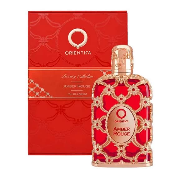 Luxury Collection Amber Rouge Orientica Perfume Árabe Unissex Eau de Parfum VERMELHO