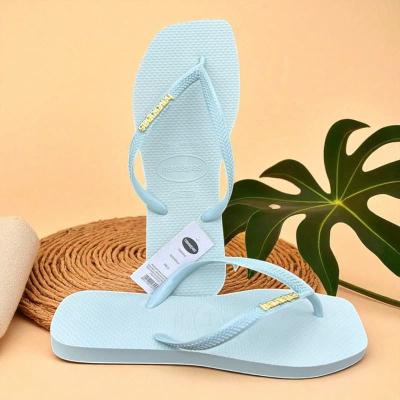 chinelo feminino bico quadrado material premium